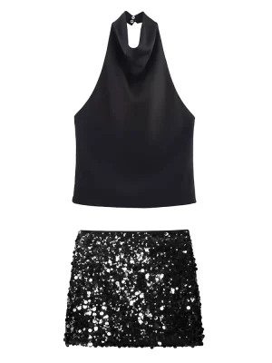 Women’s Sequin 2-Piece Set