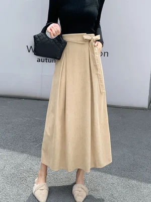Women’s Corduroy Maxi Skirt