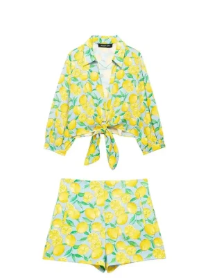 Women’s Fruit Print 2-Piece Set