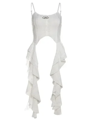 Vintage Patchwork Off-Shoulder Tank