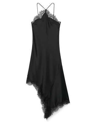 Women’s Vintage Lace Halter Midi Dress