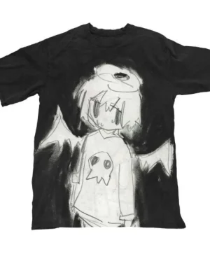 Simple Harajuku Graphic Crop Top