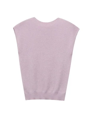 Women’s Knit Top Short Sleeve Stretch Casual Pullover