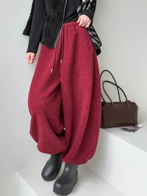 Women’s High Waist Fleece Warm Pants