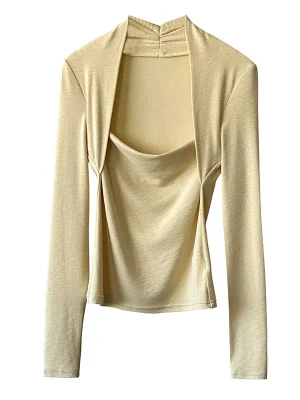Women’s Square Neck Long Sleeve Blouse