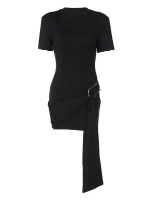 Vintage Lace-Up Mini Dress for Women