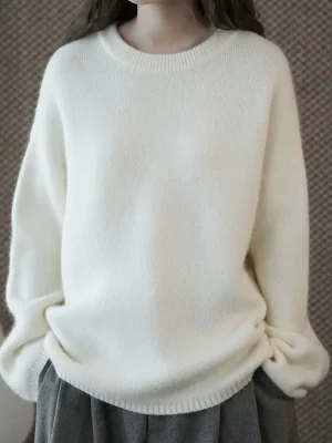 Women’s Cozy Knit O-Neck Sweater
