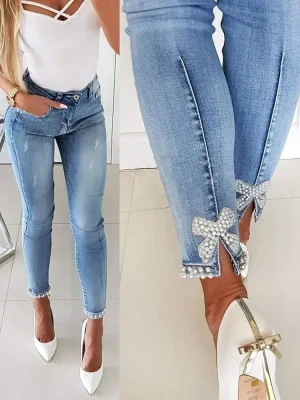Women's High Waist Skinny Jeans