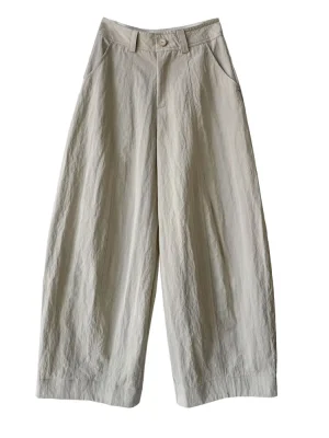 Womens 100 Percent Cotton Wide Leg Pants