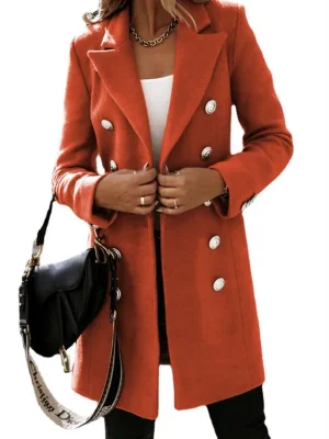 Women’s Double-Breasted Coat