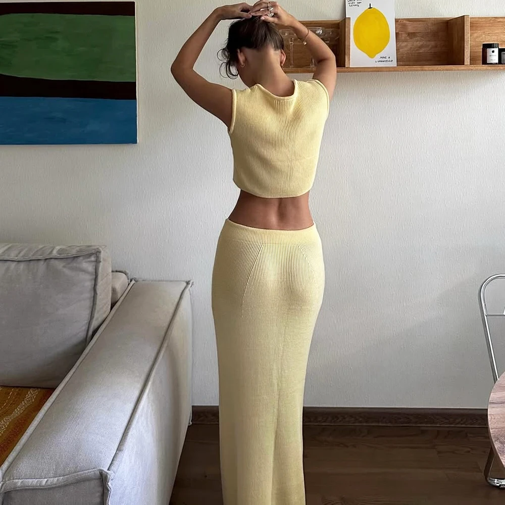 Women’s Sleeveless Skirt Set - Image 5