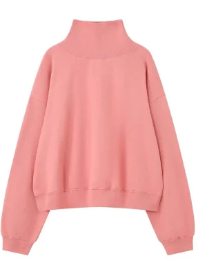Women’s Cotton Turtleneck Hoodie Pullover