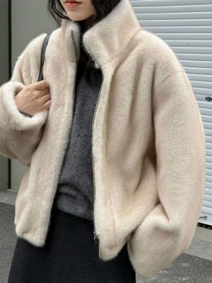 Women’s Warm Wool O-Neck Knit Sweater