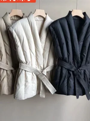 Women’s Duck Down Sleeveless Vest Jacket