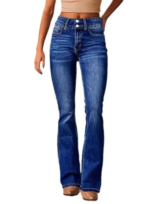Women's Vintage Stretch Flared Jeans