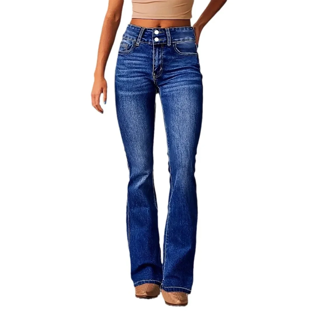 Women's Vintage Stretch Flared Jeans