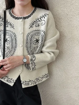 Women’s Thick Knit Button Cardigan Sweater