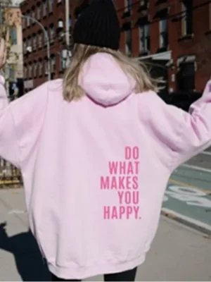 Do What Makes You Happy Women’s Plus Size Hoodie