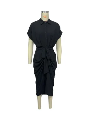 Women’s High-Waist Shirt Dress