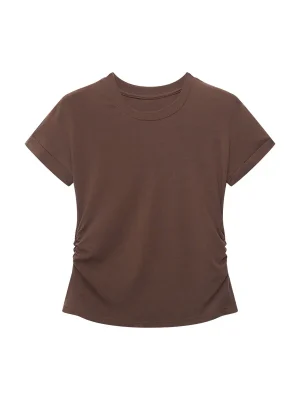 Women’s O Neck T Shirt Slim Fit Short Sleeve