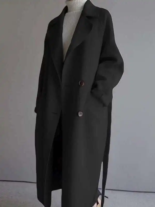 Long Sleeve Mid-Length Coat - Image 2