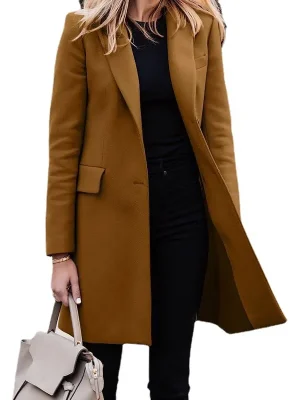 Women’s Single-Breasted Wool Coat