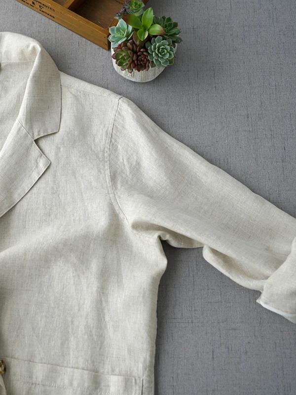Women’s Linen Blend Jacket - Image 4