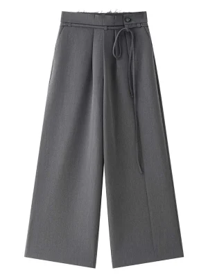 Women’s Spring 2026 High-Waist Wide Leg Cropped Pants