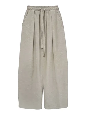 High Waist Blue Wide Leg Pants