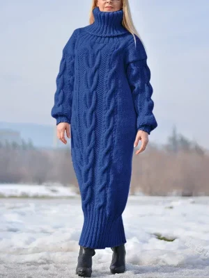 Women’s Turtleneck Knit Dress