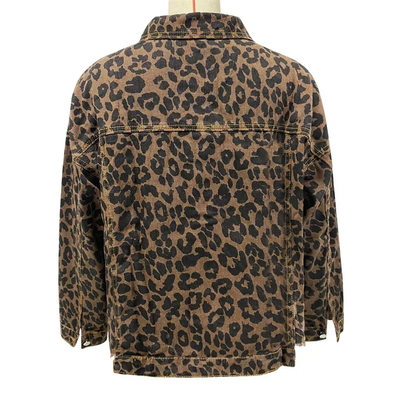 Leopard Tassel Denim Jacket - Image 4