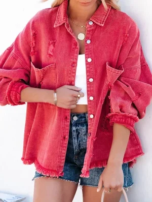 Women's Oversized Denim Shirt