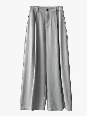 Women’s High Waist Cotton Wide Leg Pants