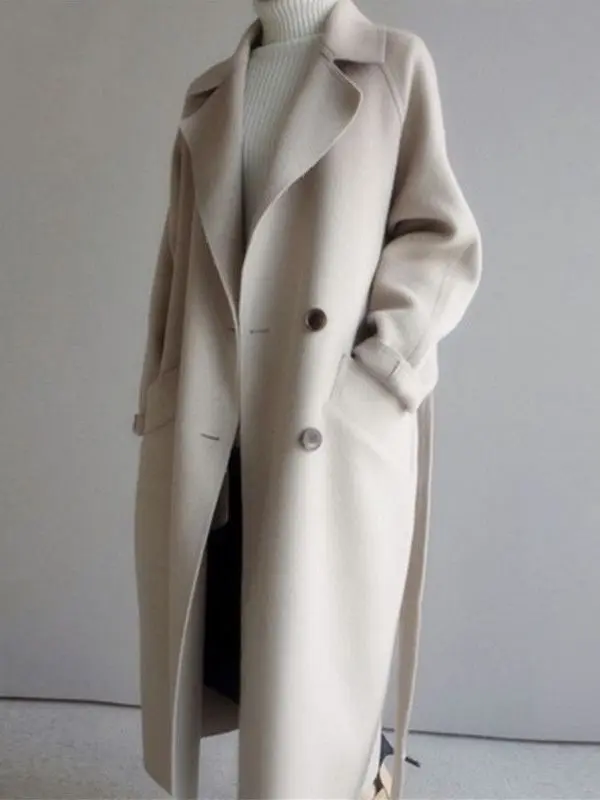 Long Sleeve Mid-Length Coat - Image 3
