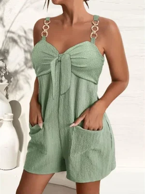 Solid Color Playsuit