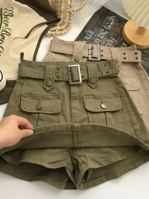 Women’s Cargo Denim Mini Skirt